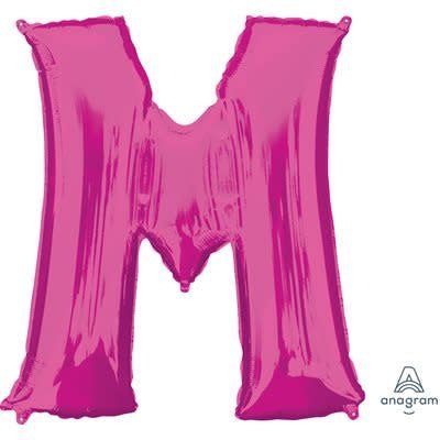 Ballon Mylar Supershape - Lettre M Magenta Party Shop