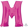 Anagram - Ballon Mylar Supershape - Lettre M Magenta - Party Shop