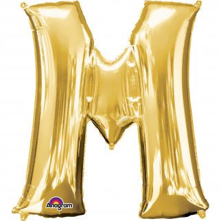 Ballon Mylar Supershape - Lettre M - Or Party Shop