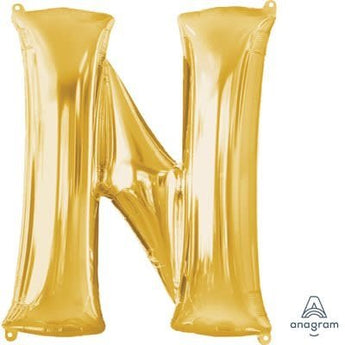 Ballon Mylar Supershape - Lettre N Or Party Shop