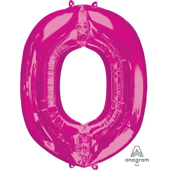 Ballon Mylar Supershape - Lettre O Magenta Party Shop