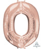 Anagram - Ballon Mylar Supershape - Lettre O - Rosegold - Party Shop
