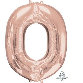 Ballon Mylar Supershape - Lettre O - Rosegold Party Shop