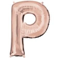 Ballon Mylar Supershape - Lettre P - Rosegold Party Shop