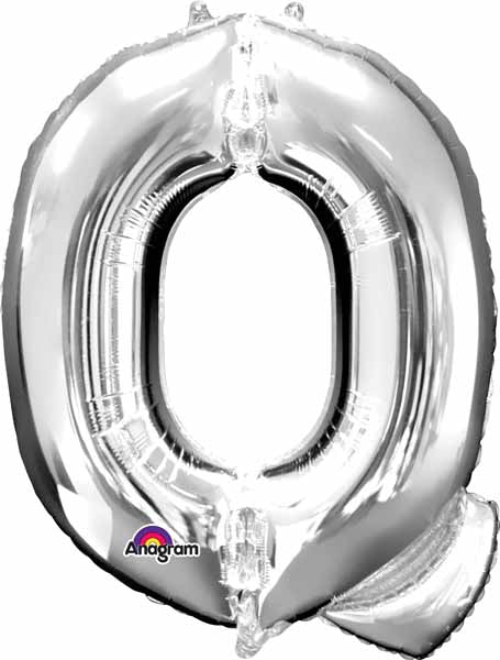 Ballon Mylar Supershape - Lettre Q - Argent Party Shop