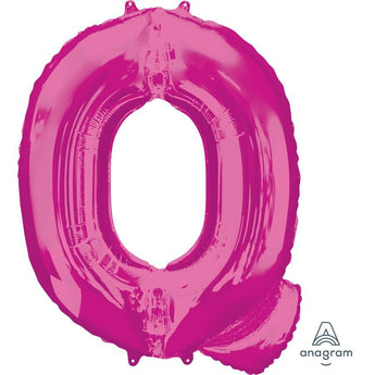 Ballon Mylar Supershape - Lettre Q Magenta Party Shop