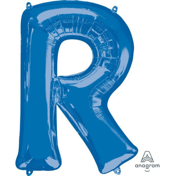 Ballon Mylar Supershape - Lettre R Bleu Party Shop