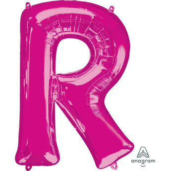 Ballon Mylar Supershape - Lettre R Magenta Party Shop