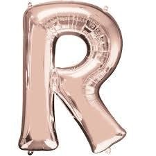 Ballon Mylar Supershape - Lettre R - Rosegold Party Shop