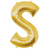 Anagram - Ballon Mylar Supershape - Lettre S - Or - Party Shop