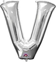 Ballon Mylar Supershape - Lettre V Argent Party Shop