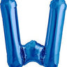 North Star Balloon - Ballon Mylar Supershape Lettre W - Bleu - Party Shop