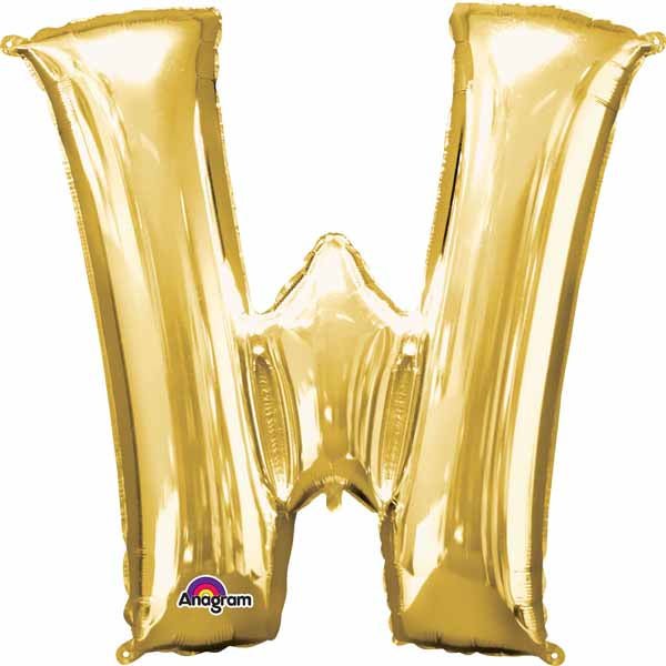 Ballon Mylar Supershape - Lettre W - Or Party Shop