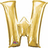 Anagram - Ballon Mylar Supershape - Lettre W - Or - Party Shop