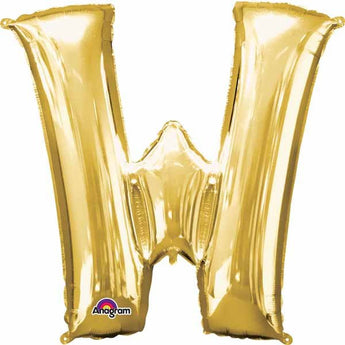 Ballon Mylar Supershape - Lettre W - Or Party Shop