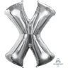Anagram - Ballon Mylar Supershape - Lettre X - Argent - Party Shop