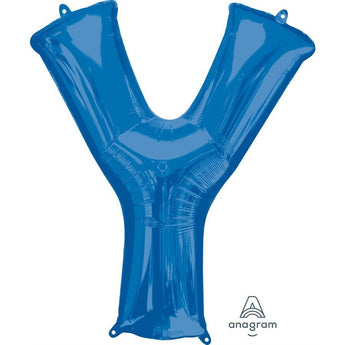 Ballon Mylar Supershape - Lettre Y Bleu Party Shop