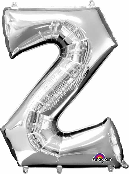 Ballon Mylar Supershape - Lettre Z - Argent Party Shop