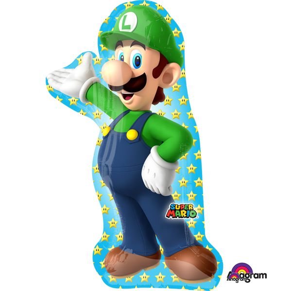 Ballon Mylar Supershape - Luigi Party Shop