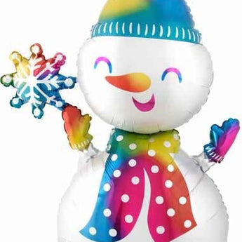 Ballon Mylar Supershape - Noel Bonhomme De Neige Party Shop