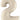 Betallic - Ballon Mylar Supershape - Nombre 2 Blanc Sable - Party Shop
