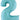 Betallic - Ballon Mylar Supershape - Nombre 2 Bleu Pastel - Party Shop