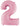 Betallic - Ballon Mylar Supershape - Nombre 2 Rose Pastel - Party Shop