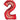 Anagram - Ballon Mylar Supershape - Nombre 2 Rouge - Party Shop