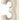 Betallic - Ballon Mylar Supershape - Nombre 3 Blanc Sable - Party Shop