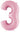 Ballon Mylar Supershape - Nombre 3 Rose Pastel Party Shop