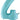Betallic - Ballon Mylar Supershape - Nombre 4 Bleu Pastel - Party Shop