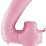 Betallic - Ballon Mylar Supershape - Nombre 4 Rose Pastel - Party Shop