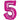 Anagram - Ballon Mylar Supershape - Nombre 5 Magenta - Party Shop