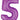 Betallic - Ballon Mylar Supershape - Nombre 5 Mauve - Party Shop