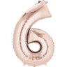 Anagram - Ballon Mylar Supershape - Nombre 6 Rose Gold - Party Shop