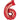 Anagram - Ballon Mylar Supershape - Nombre 6 Rouge - Party Shop