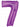 Ballon Mylar Supershape - Nombre 7 Mauve Party Shop