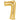 Anagram - Ballon Mylar Supershape - Nombre 7 Or - Party Shop