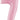 Betallic - Ballon Mylar Supershape - Nombre 7 Rose Pastel - Party Shop