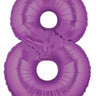 Betallic - Ballon Mylar Supershape - Nombre 8 Mauve - Party Shop