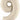 Betallic - Ballon Mylar Supershape - Nombre 9 Blanc Sable - Party Shop