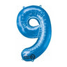 Anagram - Ballon Mylar Supershape - Nombre 9 Bleu - Party Shop