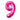 Anagram - Ballon Mylar Supershape - Nombre 9 Magenta - Party Shop