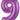 Betallic - Ballon Mylar Supershape - Nombre 9 Mauve - Party Shop