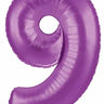 Betallic - Ballon Mylar Supershape - Nombre 9 Mauve - Party Shop