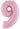 Ballon Mylar Supershape - Nombre 9 Rose Pastel Party Shop