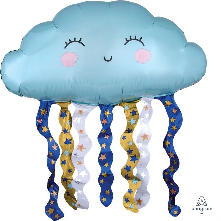 Ballon Mylar Supershape - Nuage Bleu Party Shop