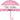 Ballon Mylar Supershape - Parapluie Rose Best Wishes Party Shop