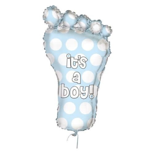 Ballon Mylar Supershape - Petit Pied "It'S A Boy" Party Shop