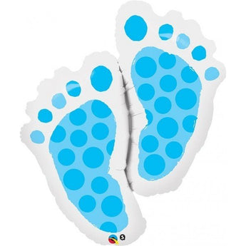 Ballon Mylar Supershape - Pied Bebe Bleu Party Shop